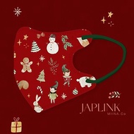【 0-3歲】JAPLINK 幼幼醫療口罩-小聖誕紅