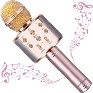 🌟 SG LOCAL STOCK 🌟 2623) WIRELESS BLUETOOTH KARAOKE MICROPHONE, RECHARGEABLE MICROPHONE KARAOKE SPEAKER, PROFESSIONAL