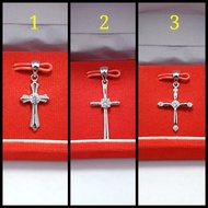 925 silver cross pendant cross pendant 925 silver pendant jewelry white gold plated