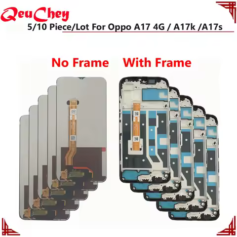 5/10 Piece/Lot For Oppo A17 4G LCD Display A17S A17K Mudule Monitor Touch Screen Digitizer Assembly 