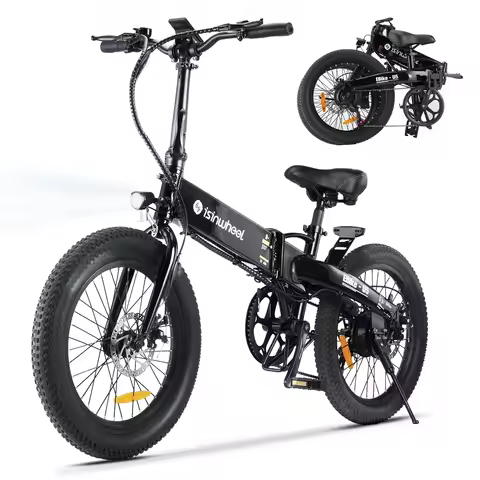 lsinwheel U5 Foldable Electric Bicycle 48V 7.8Ah Battery 500W Motor 20 inch tire City E-bike 5-Speed