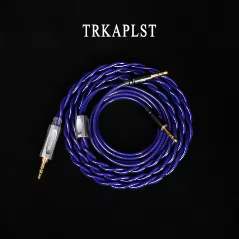 TRKAPLST-50 Dual 3.5mm Upgrade Cable 3.5mm/4.4mm Balanced for Sennheiser HIFIMAN Audeze DENON SONY F