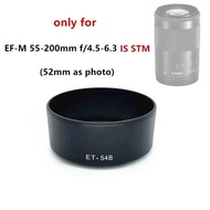 ET54B Lens Hood Circular Sunshade replace ET-54B for Canon 55-200mm f/4.5-6.3 , EF-M 55-200 mm F4.5-
