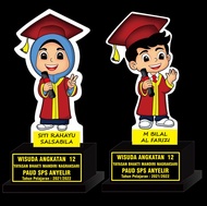Plakat Wisuda dan Plakat Manasik TK/ PAUD/ RA Bahan Kayu &amp; Akrilik