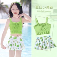 Swimsuit Girl Summer Girl Split Style Medium Big Children Swimsuit Girl Cute Cute Baby Swimsuit