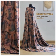 [Harga Untuk 0.5 Meter] Kain Bahan Ecoprint Silk| Kain Arm Silk