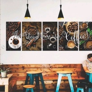 Pajangan Dinding Walldecor Coffee Shop Hiasan Dinding Cafe Gambar Kopi Promo