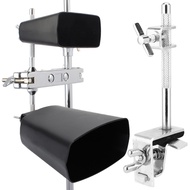COWBELL HOLDER JAZZ DRUM KIT HOOP MOUNTED CLAMP ADJUSTABLE SILVER