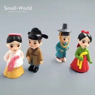 Korean Boy Girl Bonsai Miniature Figurine Wedding Decoration Fairy Garden Ornament Cartoon People Statue Resin Craft Toy TNS010