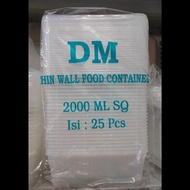 nk1 Thinwall DM SQ/ kotak makan plastik 2000 ml