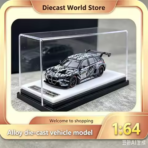 In stock: Jicar 1:64 BMW M3 touring gt3, 24H Shell, alloy car model.