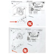 PIN LOCK NUT BATANG SAP DEPAN BELAKANG RR150 ZX150 ORIGINAL KAWASAKI 550AA3030