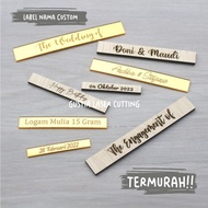 KAYU Laser Cut Engraved Name/Event/Date/Dowry Label | Dowry Presentation | Chipboard Chipboard Chipb