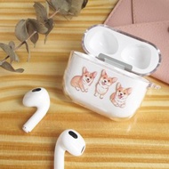 哥基 柯基犬 AirPods 透明耳機保護套 Case 1/2/3/Pro