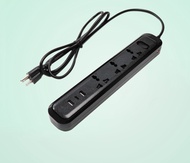 OMNI USB-303/B TRAVEL EXTENSION CORD W/3 USB BLACK