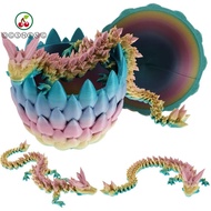 ERZAP 3D Printed  Dragon, Creative Dragon Egg 3D Articulated Dragon Toys, Chinese Dragon Candy Color