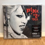 歐制 Pink try this cd+dvd limited edition 碟淺輕花 播放正常 dvd新 滿100才面交