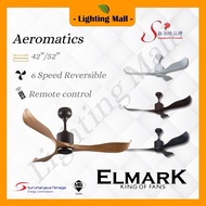 Elmark Ceiling Fan AEROMATICS 32 DC Motor 52 inches / 42 inches  Remote Control Ceiling Fan 6 Speed