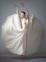Classical Dance Uniform Women's Flowing 720 Degree Large Hem Skirt Photo Dance Skirt Modern Dance Et