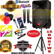 Termurah!!! Paket Speaker Aktif Baretone 15 bwr Original Bluetooth