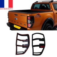 Tail Lights Cover Trim Car Accessories for Ford Ranger 2012-2021 Thunder Ranger Raptor Wildtrak PX XL XLT XLS 4X4