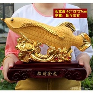 Hiasan Ikan Arwana Emas Hiasan Ruang Tamu Kabinet TV Kraf Rumah Kraf Pameran Kedai Pembukaan Hadiah 