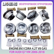 Engine Piston & Piston Ring set For AUDI A5 S5 A6 C6 D3 D4 Q7 4F2 4E2 VW TOUAREG 4.2L 4.2 L T V8 GAS