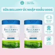 (DEAL COMBO 2,3 CANS) Bellamy's Organic A2 Formula Milk for Babies No. 1, 2, 3, 4 (800g)