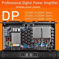 DP Series 1U Professional 4x1300W Digital Power Amplifier 2/4 Channel Class D Stage Audio Speaker Amplifier For Home Karaoke Stage Performance DJ Subwoofer Sound Amplifier***&amp;