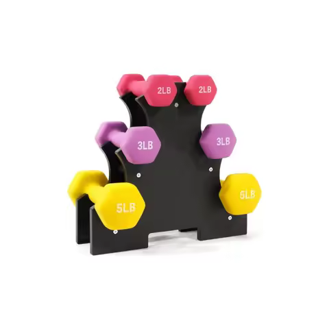 Dumbbell Set with Stand 2lbs, 3lbs, 5lbs set