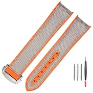 Vòng Đeo Tay Đồng Hồ Cho Omega 300 SEAMASTER 600 PLANET OCEAN 8900 9900 8800 Dây Đeo Nylon Silicon K