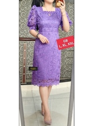 DRES sity SEMI BRUKAT/BAJU PESTA WANITA KEKINIAN/TUNIK RENDA VIRAL TANGAN BALON MUTIARA