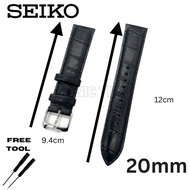 (Original) Seiko 7N42-0GE0 / SNDC33P1 / 4LR1JE Leather Black 20mm