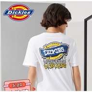 เสื้อยืดแขนสั้นลําลองผ้าฝ้าย พิมพ์ลาย👑 Dickies แฟชั่นคู่รัก สําหรับผู้ชาย และผู้หญิง