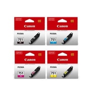 CANON PGI750 CLI 751 CLI-751 CYAN MAGENTA YELLOW BLACK XL ORIGINAL INK