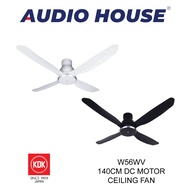 KDK W56WV 140CM DC MOTOR CEILING FAN (WHITE/BLACK) ***1 YEAR KDK WARRANTY***