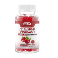 Apple Cider Vinegar Gummies Fat Elimination Tablets Candy Weight Loss Bottle Packaging Red Piece red