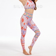 【SILVERWIND】異域雨林印花高強緊身褲速乾跑步健身瑜伽緊身褲
