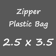 Zipper Plastic Bag 2.5 X 3.5