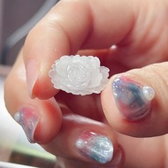冰種翡翠牡丹花 | 天然緬甸A貨翡翠 | 送禮
