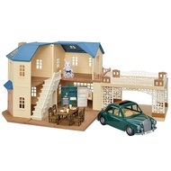 Sylvanian Families Home with Carport and Blue Roof Deluxe Set 22-CL ST Mark Certified for 3 Years and Up Toy Doll House Sylvanian Families EPOCH by Epoch Co., Ltd.