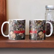 Adrian Monk Collage Glass Mug