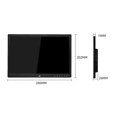 DN-12 Inch Digital Picture Frame Multi-Function HD 1280X800 With Press Button Electronic Photo Album