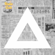 Honda Super Cub C50 C70 C90 Rear Fender Triangle Sticker