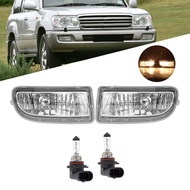 Car Fog Light Clear Lens Bumper Fog Lamp for Land Cruiser 100 LC100 FJ100 1998-2007 Daytime Running 