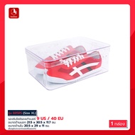 boxbox กล่องรองเท้าฝาปิดด้านบน (1 กล่อง / 3 กล่อง) กล่องรองเท้าพลาสติกสีใส ฝาปิดด้านบน หลายขนาด ใส่ผ้าใบ ส้นสูง รองเท้าแตะ