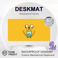 [READY STOCK] Adventure Time Jake BMO Finn Ice Mountains Deskmat (900mm x 400mm x 4mm) - WATERPROOF 