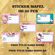 sticker mapel isi 20 series hello kitty sticker mata pelajaran sticker anaksticker buku sticker kart