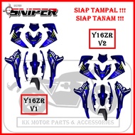 [FULL TANAM ] SNIPER COVERSET Y16 Y16ZR V1 V2 MONSTER BLUE / BIRU MONSTER