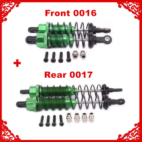 Aluminum oil filled Front&Rear Shock Absorber 0016 0017 For 1/12 WLtoy 12428 12423 RC Car Crawler Sh
